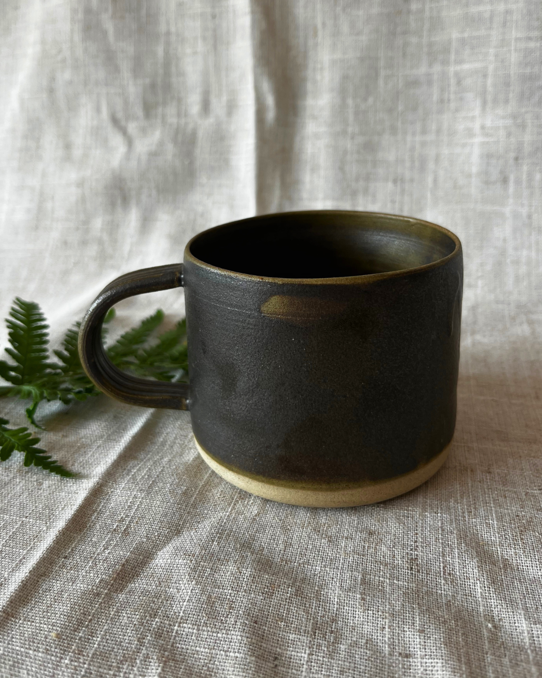 Handmade Forest Brown Ceramic Mug