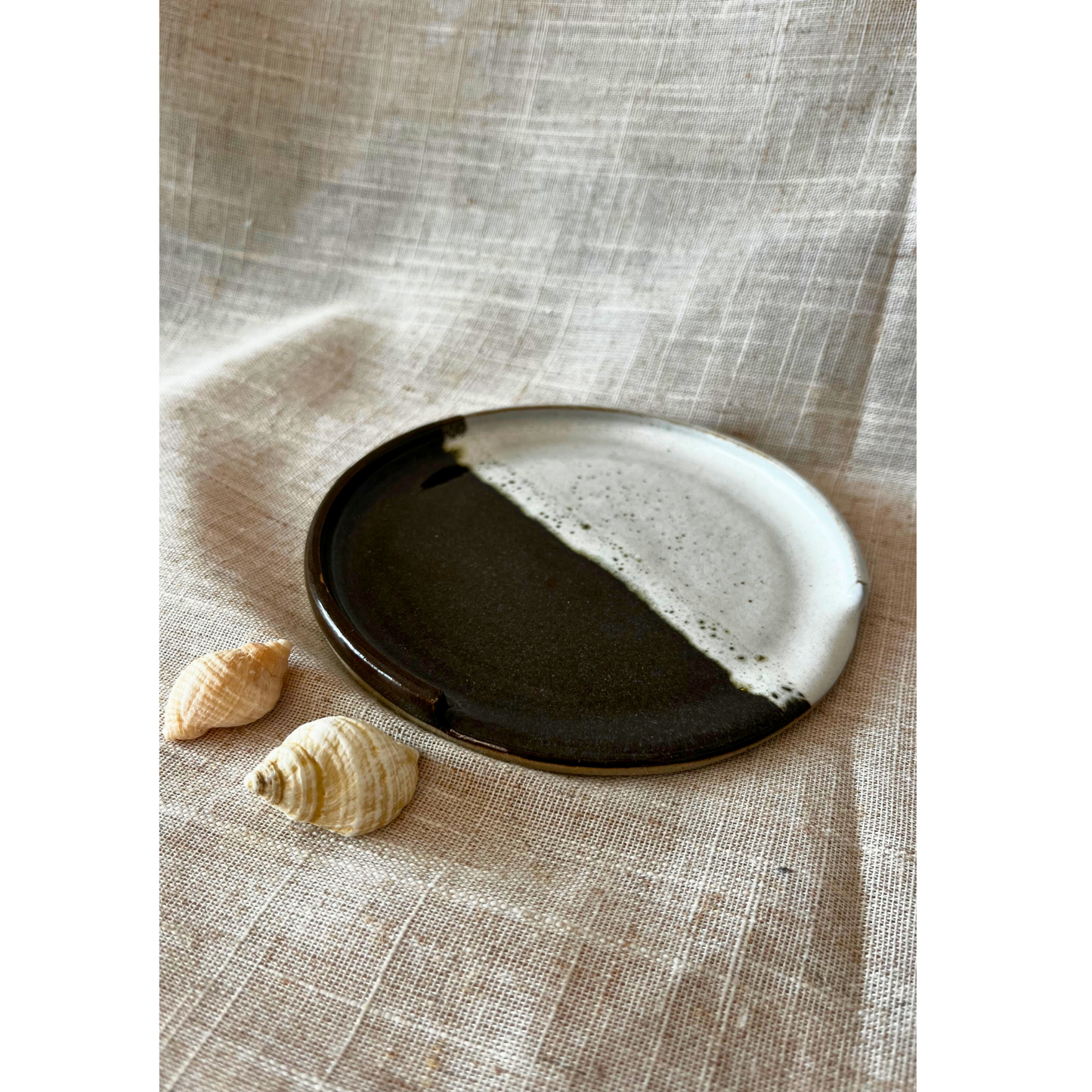 Handmade Ceramic Spoon Rest, Ceramic utensil rest, Coastal Kitchen Decor, UK Made