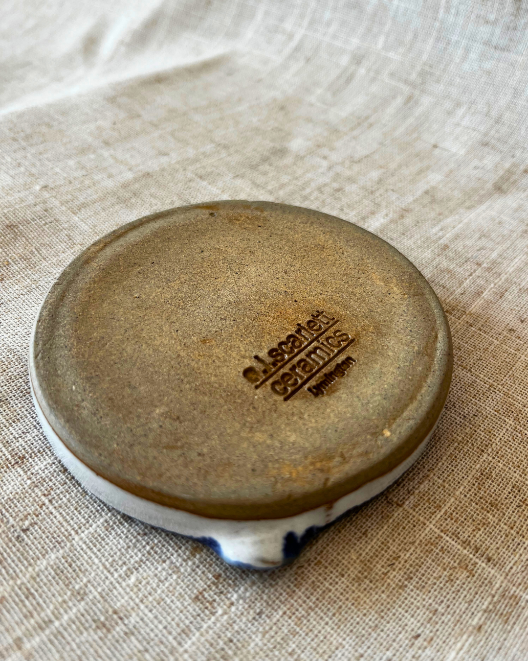 coastal trinket dish, handmade ceramic trinket dish, ceramic jewellery holder, tea bag dish