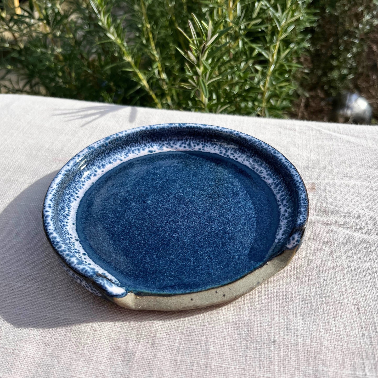 Handmade Ceramic Spoon Rest, Ceramic utensil rest, Coastal Kitchen Decor, UK Made