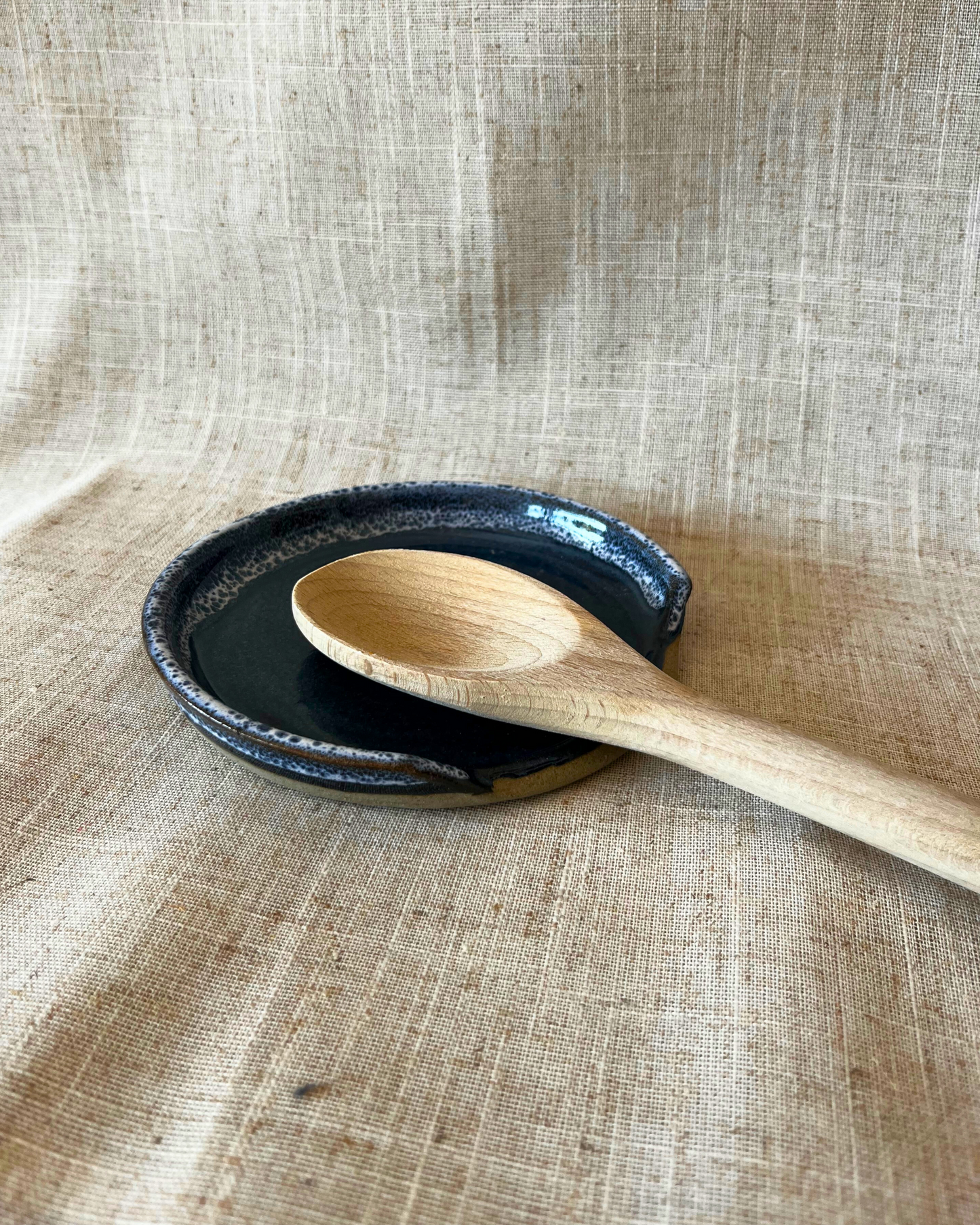 Handmade Ceramic Spoon Rest, Ceramic utensil rest, Coastal Kitchen Decor, UK Made