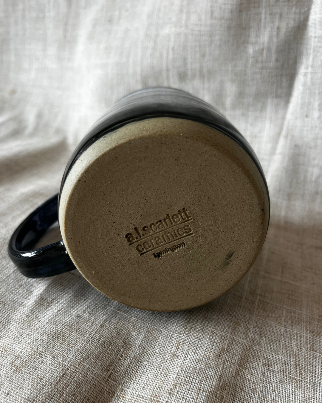 Handmade Coastal Sea Foam Ceramic Tankard
