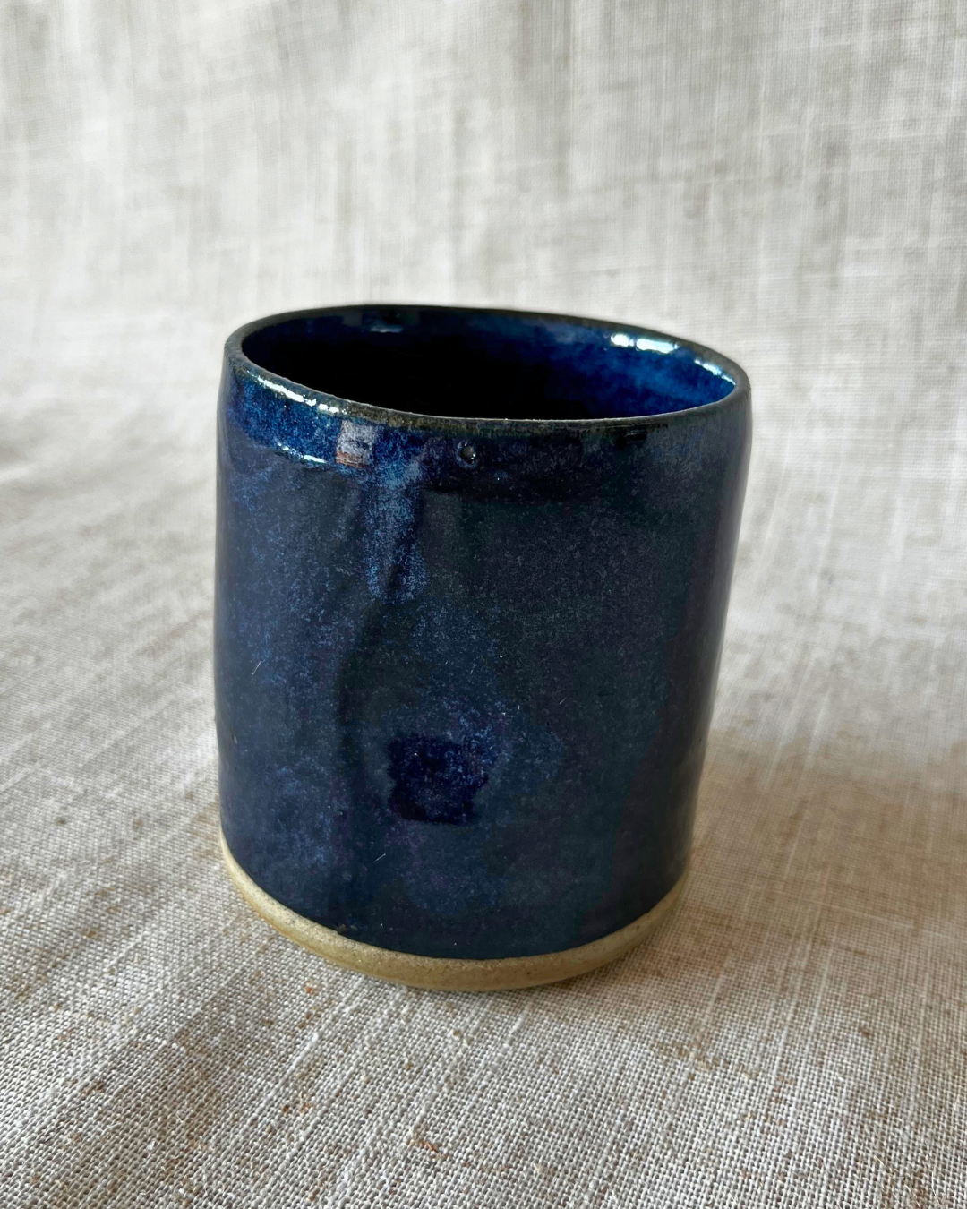 Handmade Coastal Twilight Ceramic Dimpled Tumbler