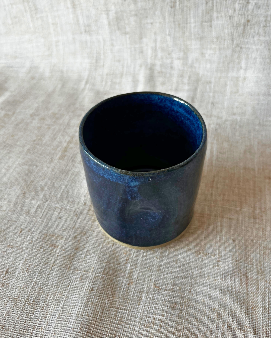 Handmade Coastal Twilight Ceramic Dimpled Tumbler