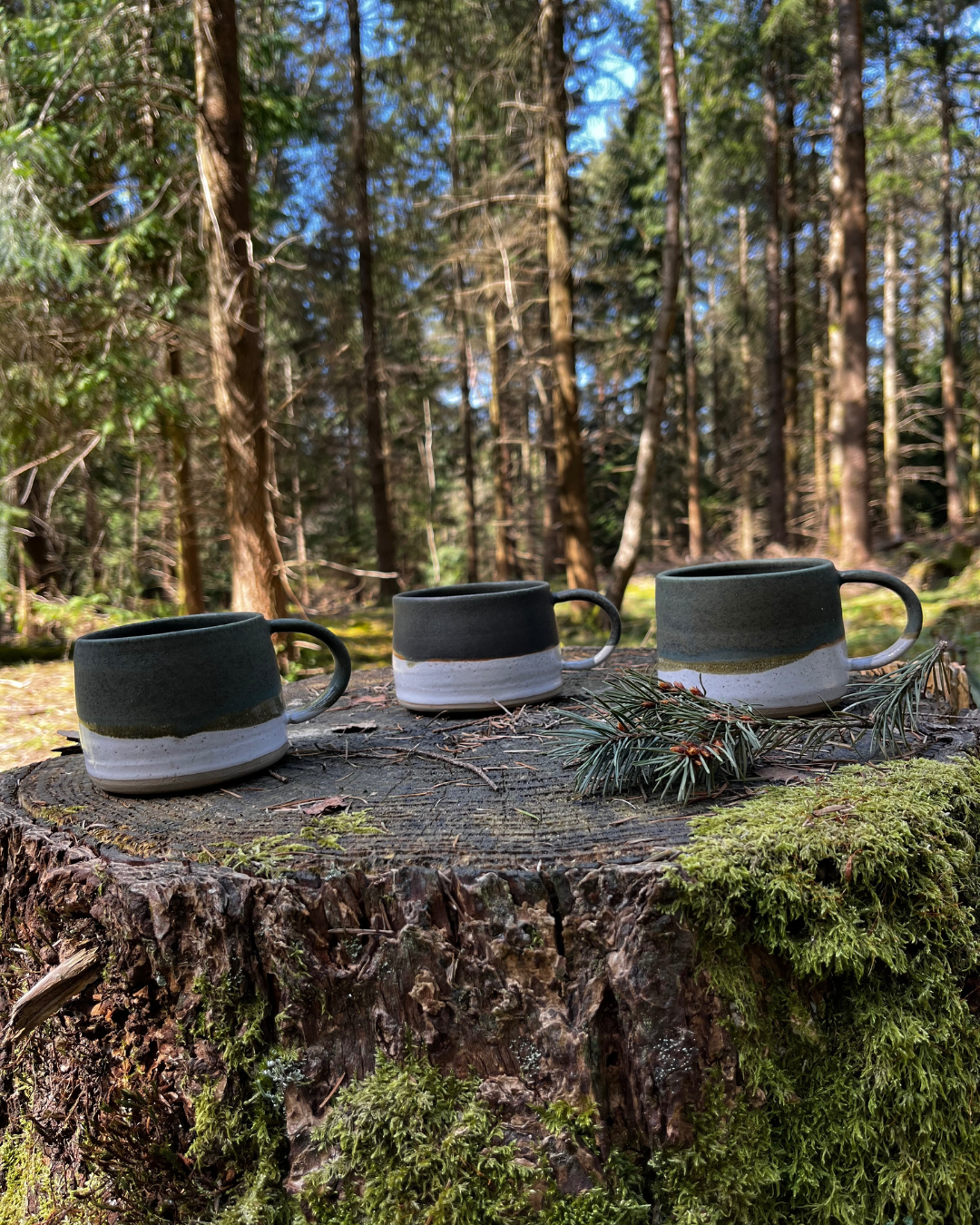Handmade Forest Beech Ceramic Mug