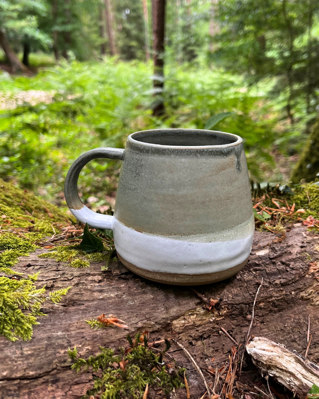 Handmade Forest Morning Dew Ceramic Mug