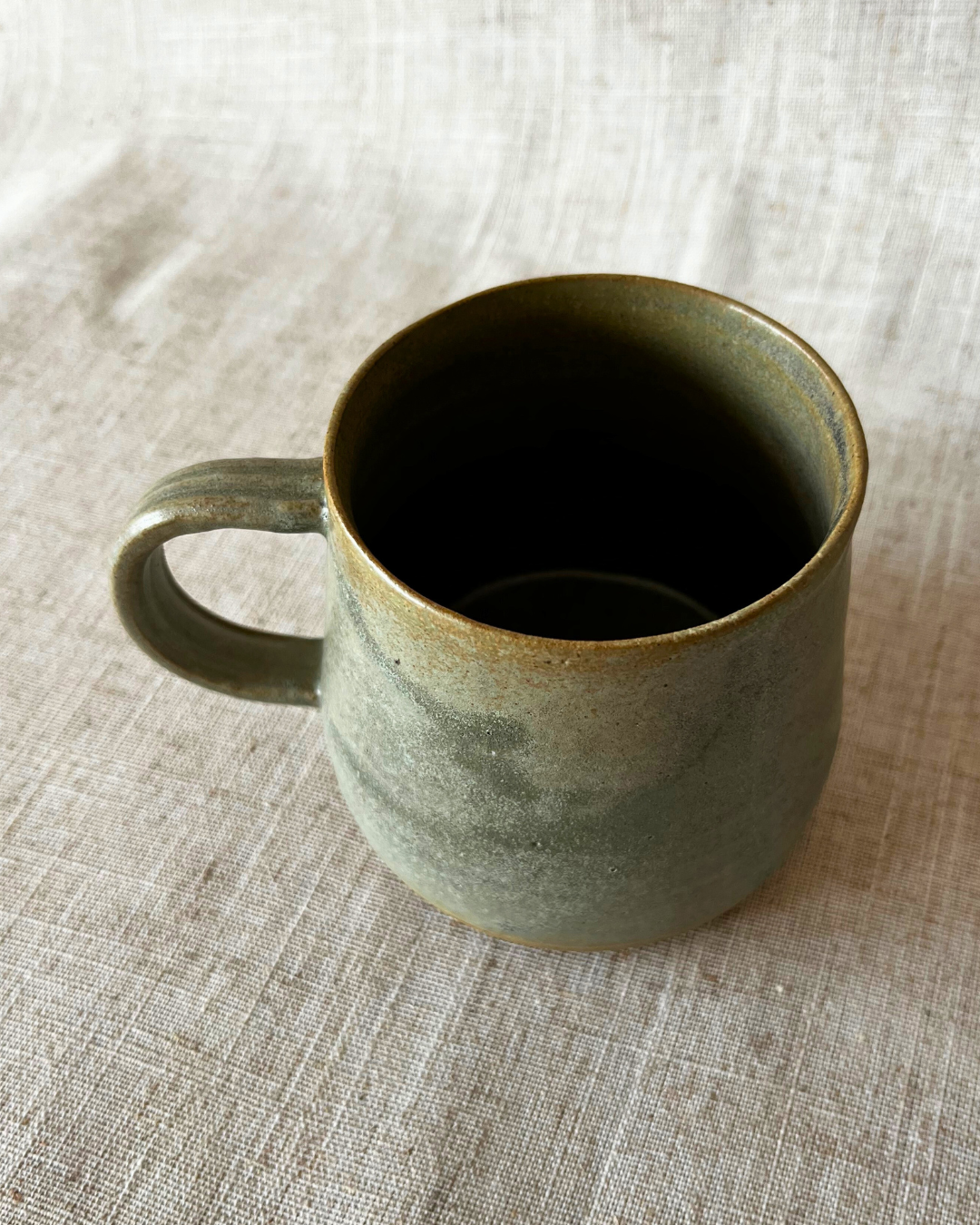 Handmade Forest Moss Ceramic Mug