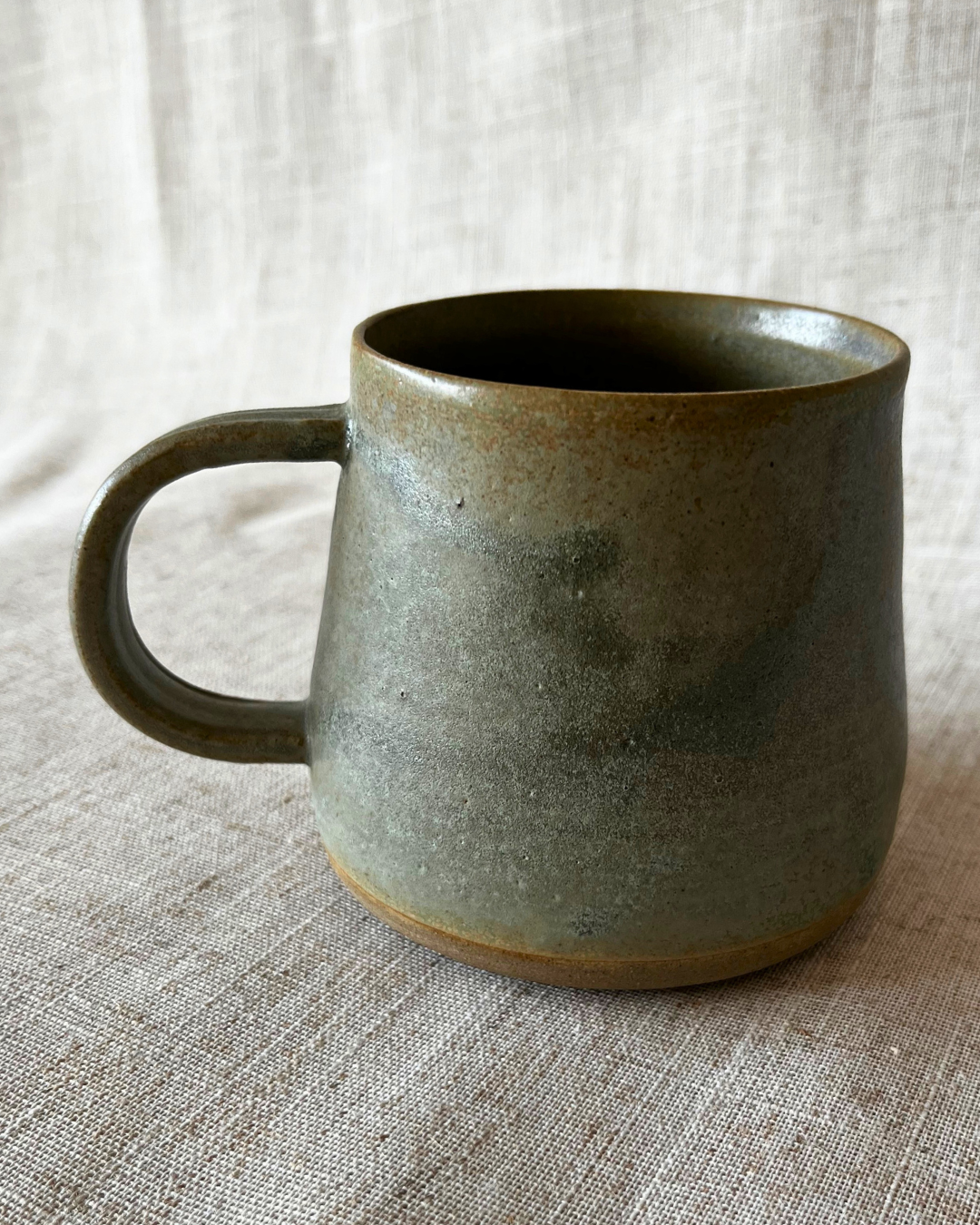 Handmade Forest Moss Ceramic Mug