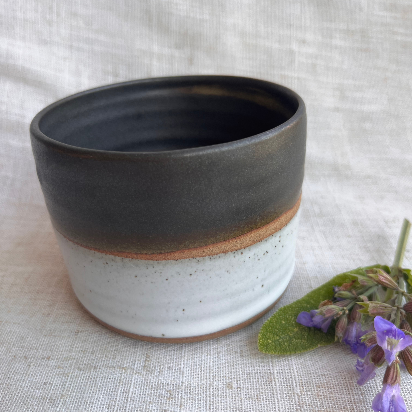 Forest Handmade Ceramic Mug Green & White