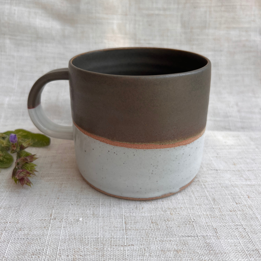 Forest Handmade Ceramic Mug Green & White