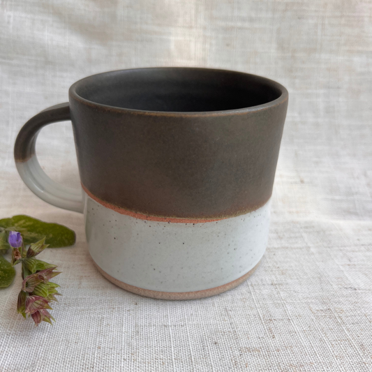 Forest Handmade Ceramic Mug Green & White