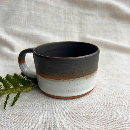 Forest Handmade Ceramic Mug Green & White