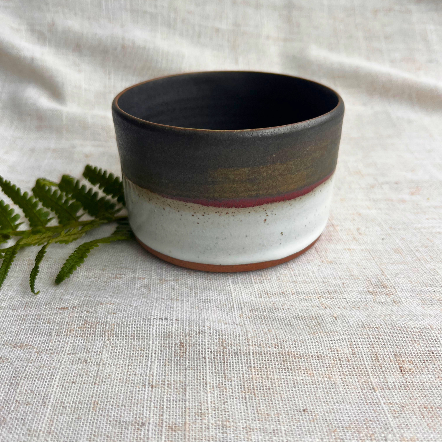 Forest Handmade Ceramic Mug Green & White