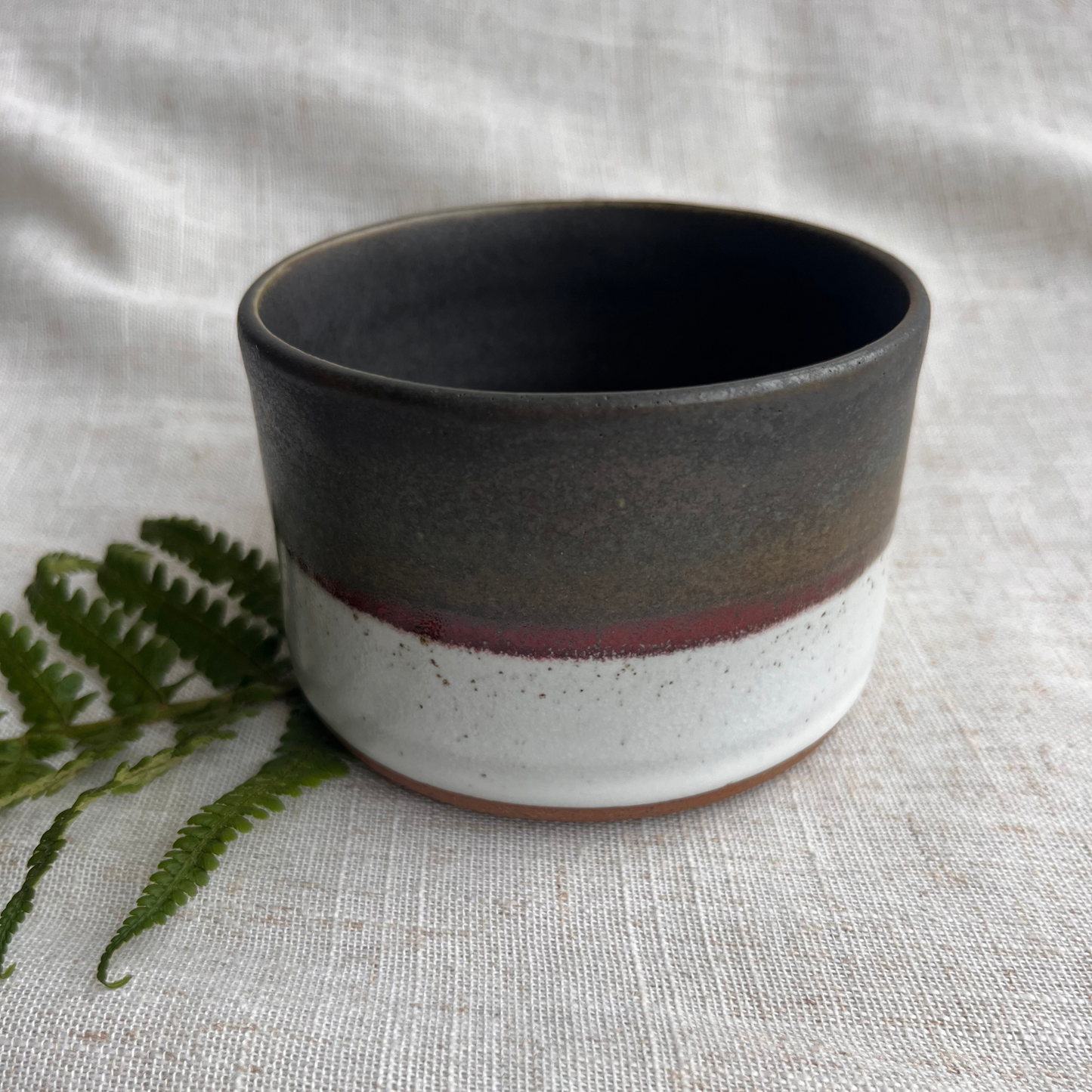 Forest Handmade Ceramic Mug Green & White
