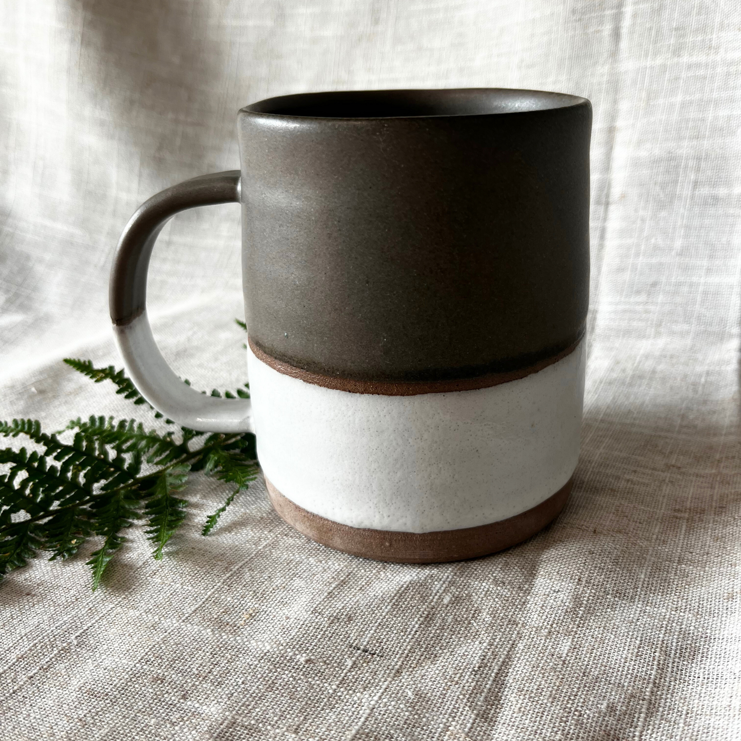 Handmade Ceramic Tankard, Rustic stoneware mug, UK Made