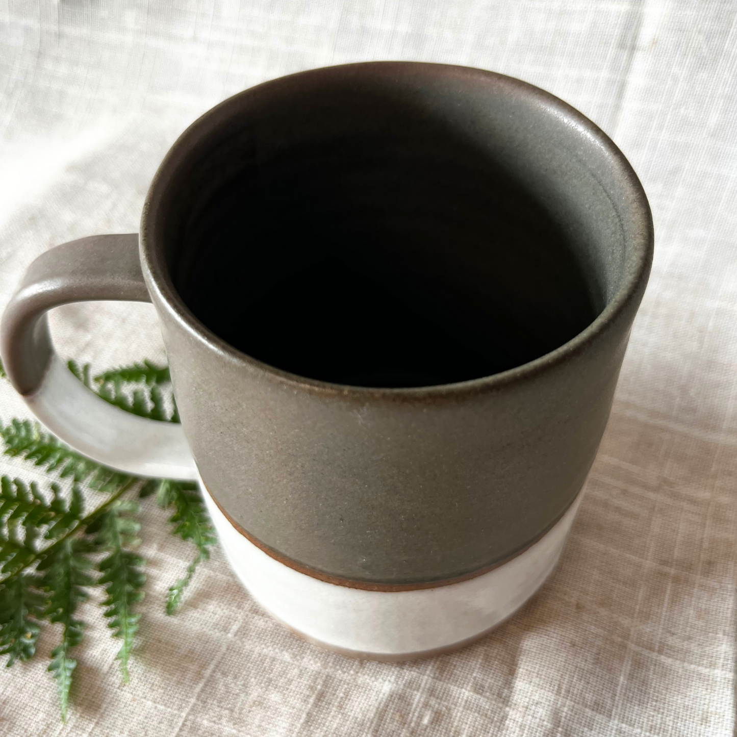Handmade Ceramic Tankard, Rustic stoneware mug, UK Made