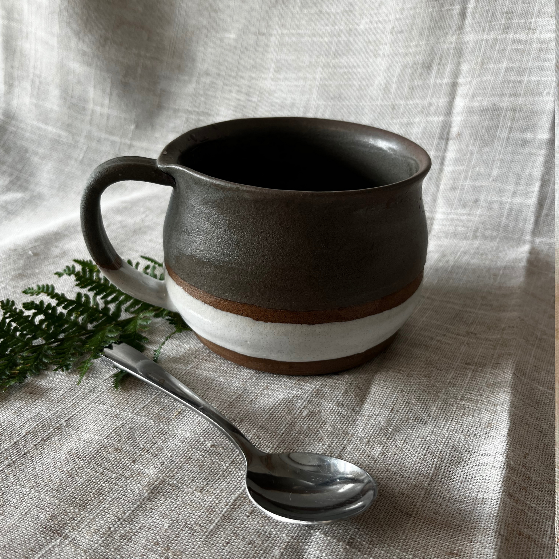 Ceramic Soup mug, fall soup mug, large ceramic coffee mug, UK Made