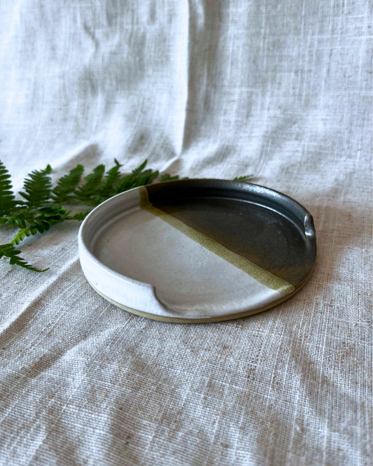 Handmade Forest style Ceramic spoon rest