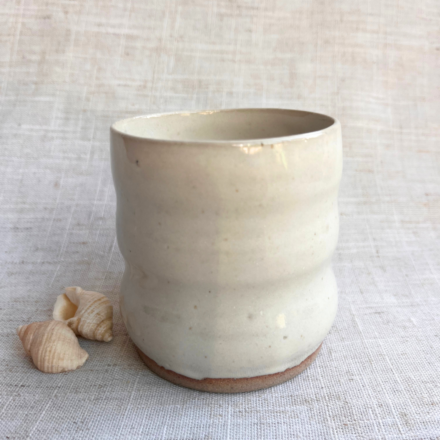Coastal Handmade Ceramic Ripple Cup