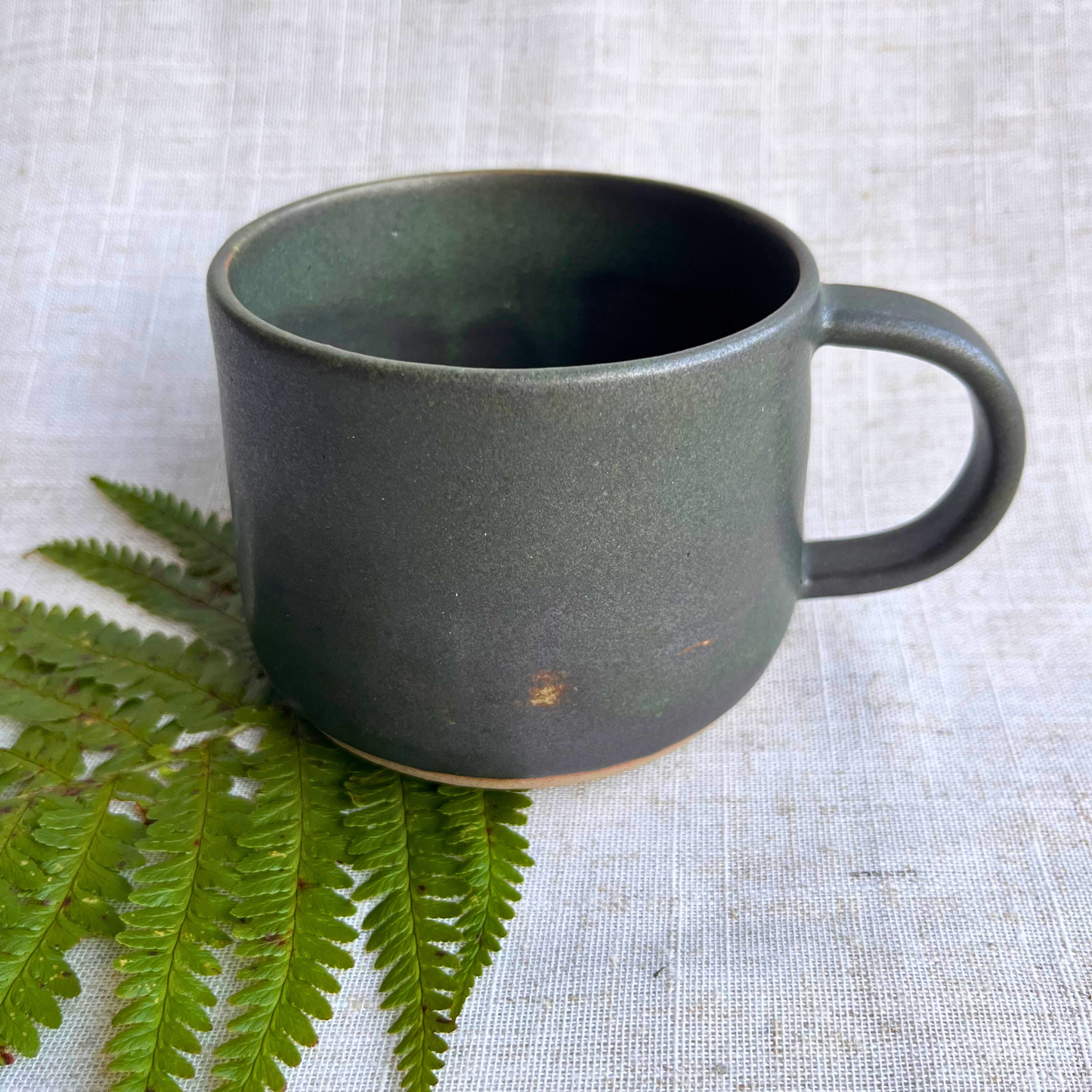 Handmade Forest Green Ceramic Mug