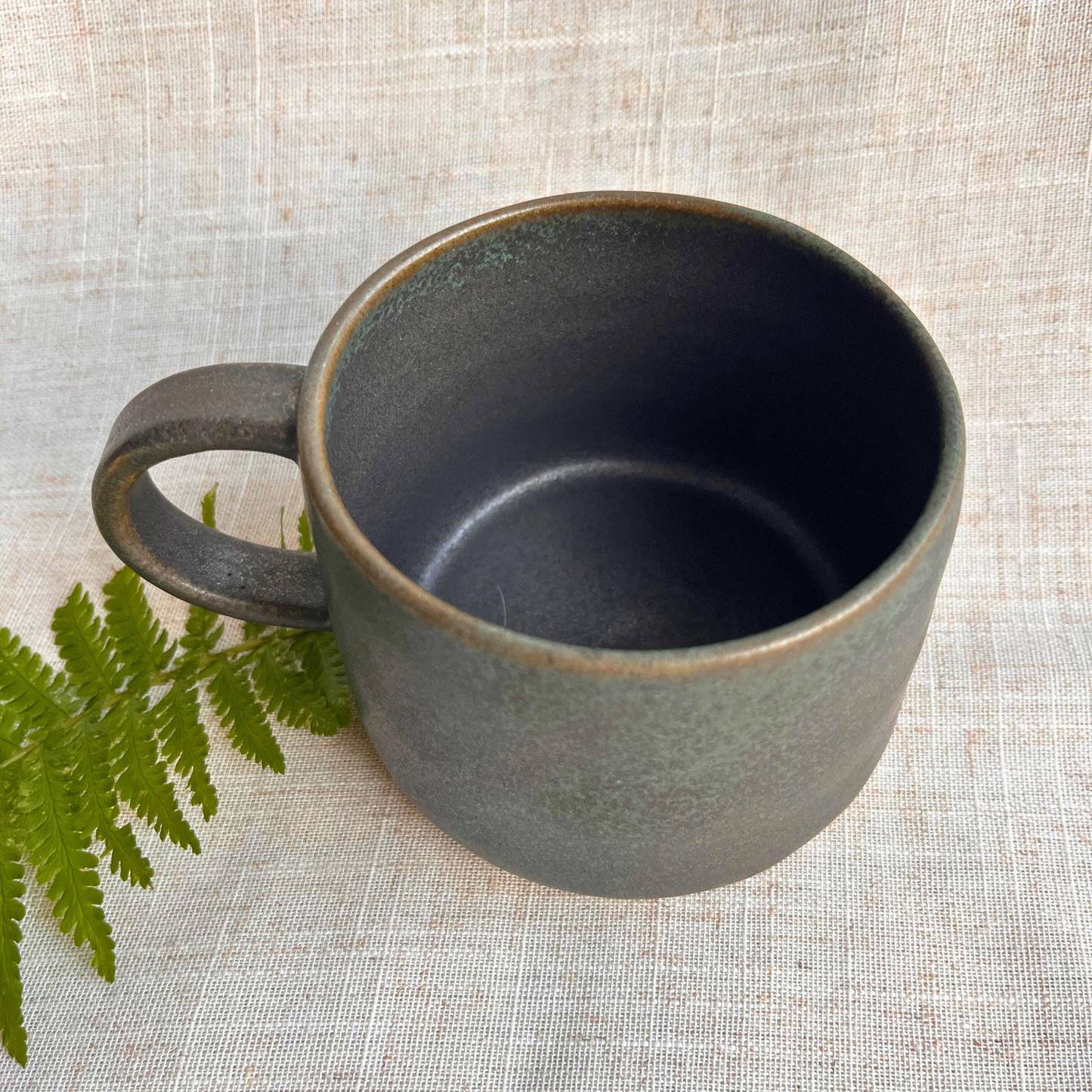 Handmade Ceramic Mug, Forest Fern Range