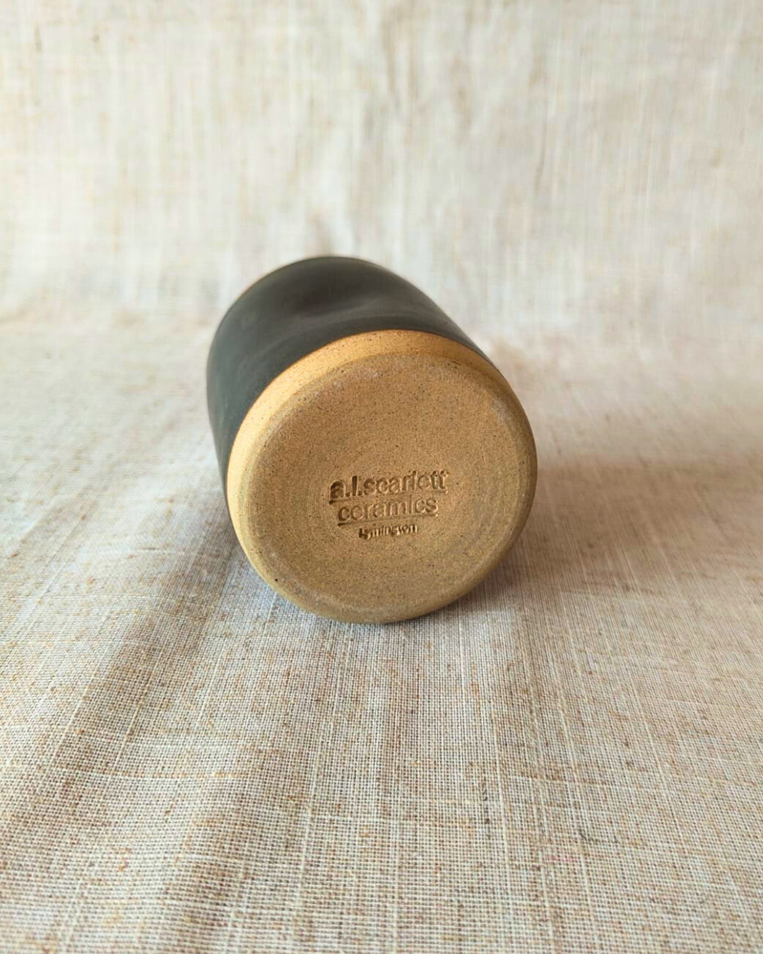 Handmade Forest Ceramic Dimpled Tumbler