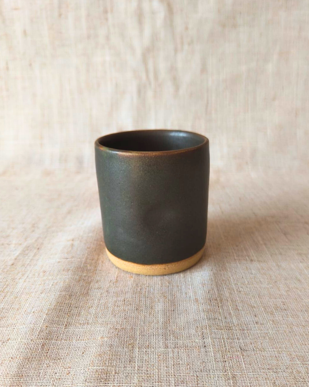 Handmade Forest Ceramic Dimpled Tumbler