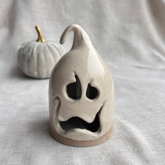 Handmade Ceramic Ghost Tea Light Holder