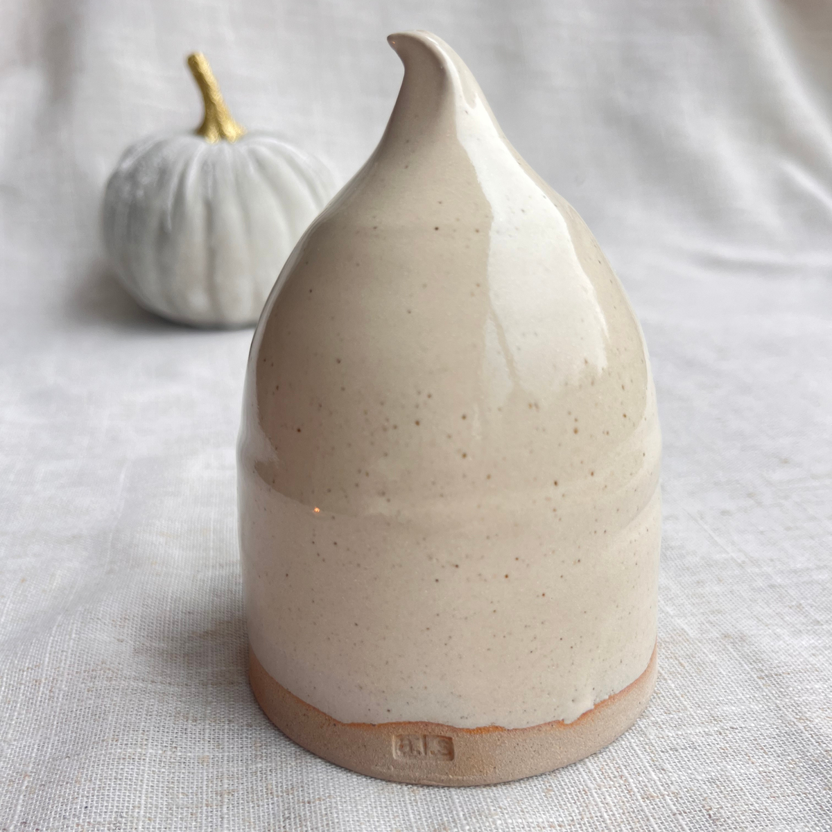 Handmade Ceramic Ghost Tea Light Holder