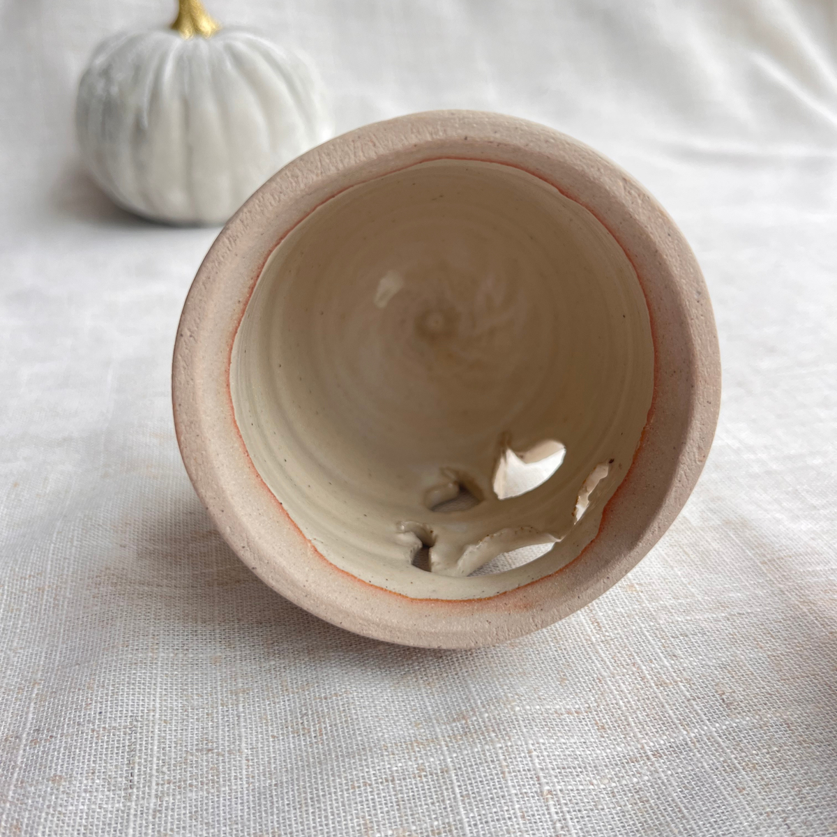 Handmade Ceramic Ghost Tea Light Holder