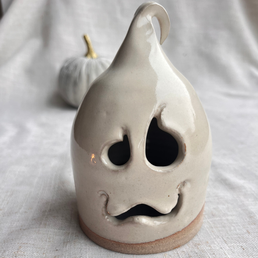 Handmade Ceramic Ghost Tea Light Holder