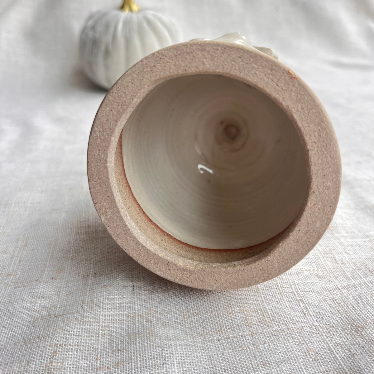 Handmade Ceramic Ghost Tea Light Holder