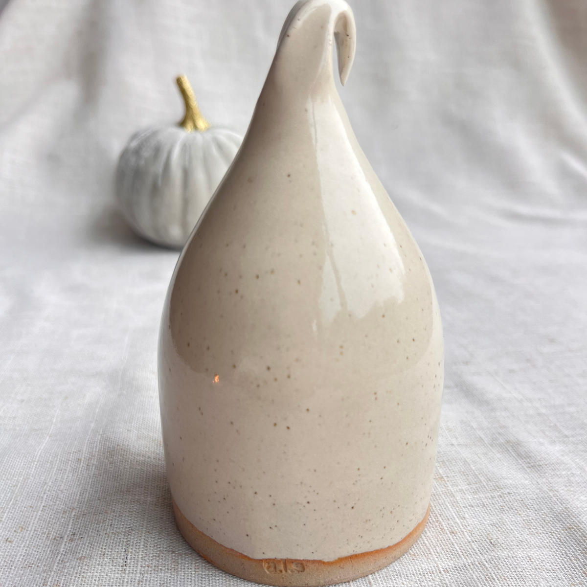 Handmade Ceramic Ghost Tea Light Holder