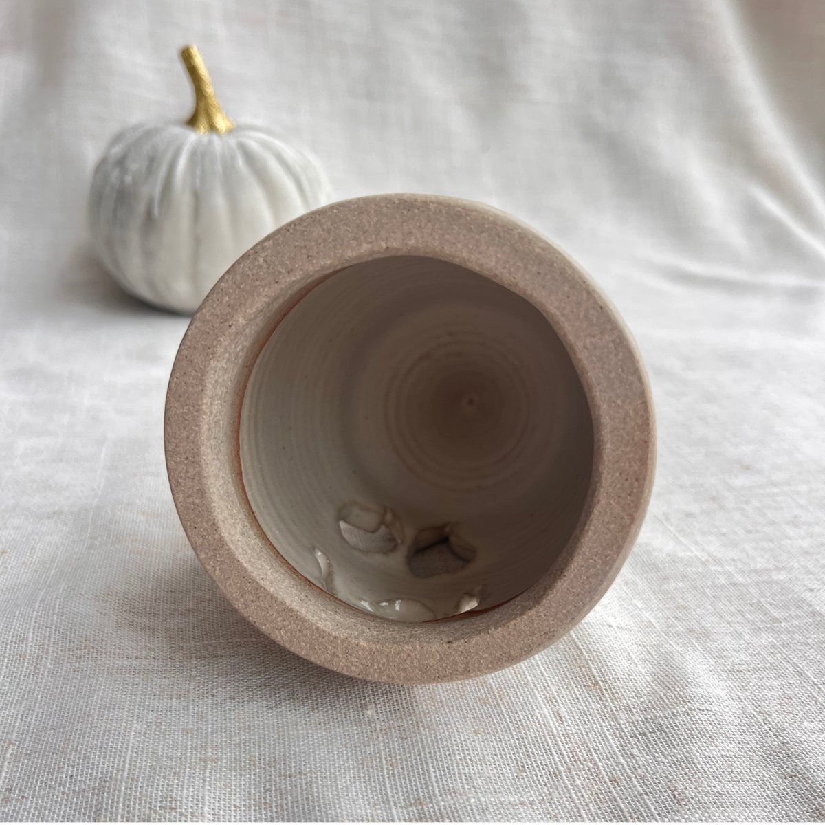 Handmade Ceramic Ghost Tea Light Holder
