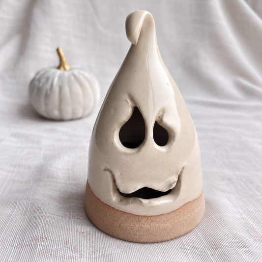 Handmade Ceramic Ghost Tea Light Holder