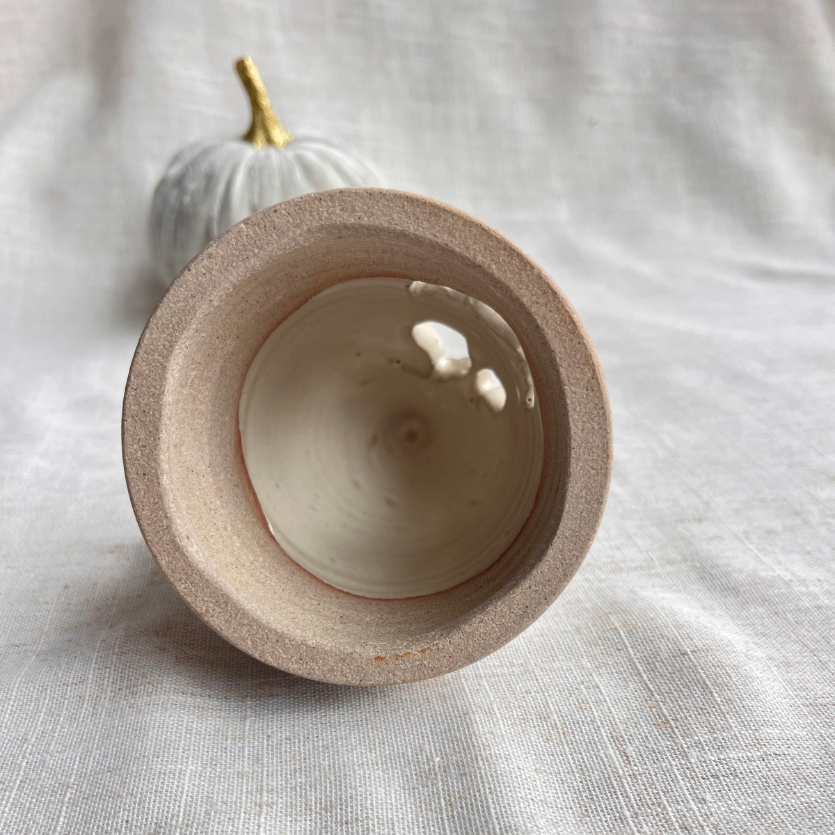 Handmade Ceramic Ghost Tea Light Holder