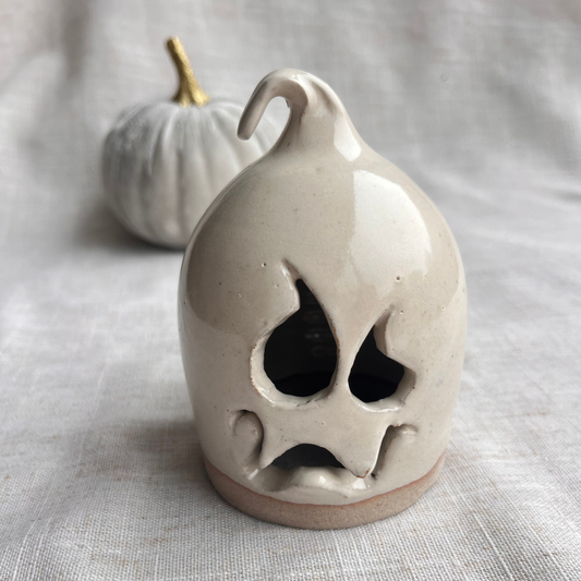 Handmade Ceramic Ghost Tea Light Holder