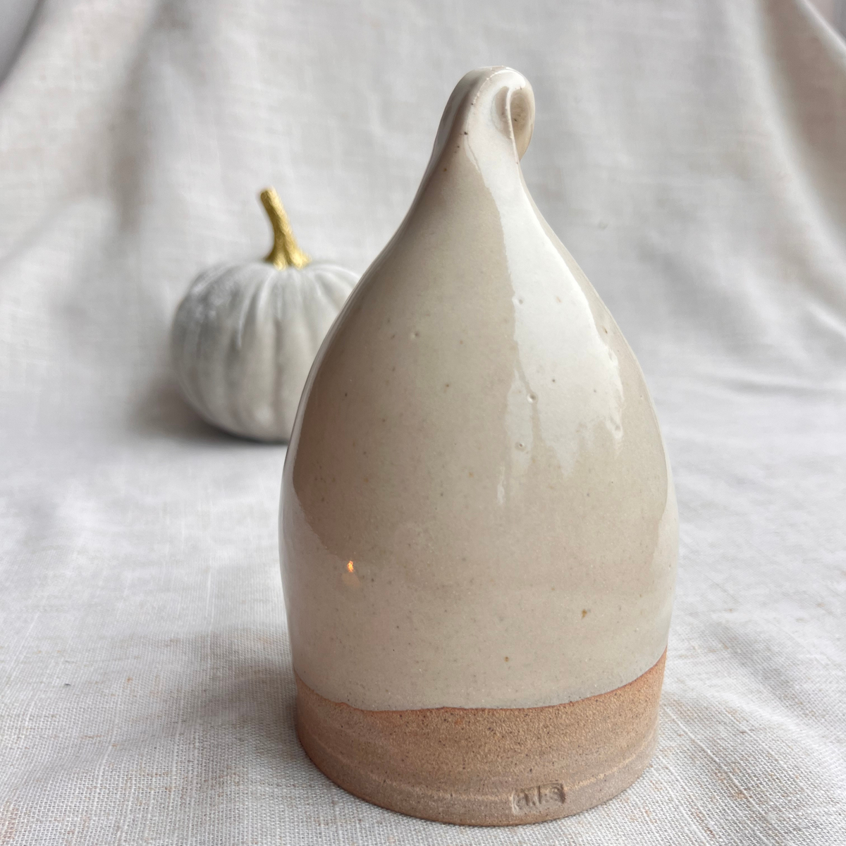 Handmade Ceramic Ghost Tea Light Holder
