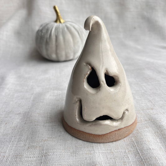 Handmade Ceramic Ghost Tea Light Holder