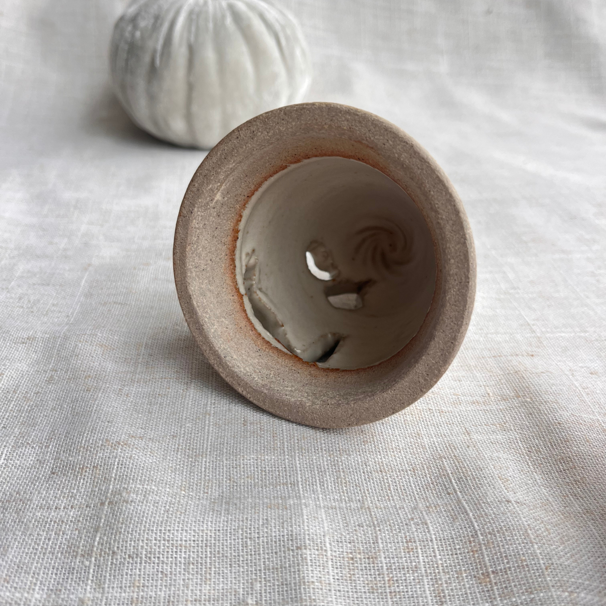 Handmade Ceramic Ghost Tea Light Holder