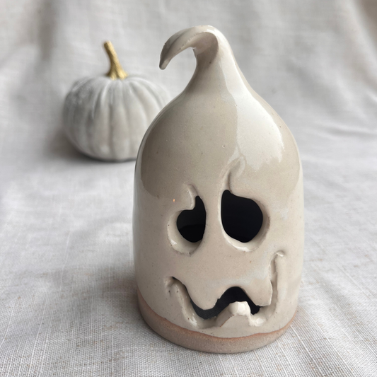 Handmade Ceramic Ghost Tea Light Holder