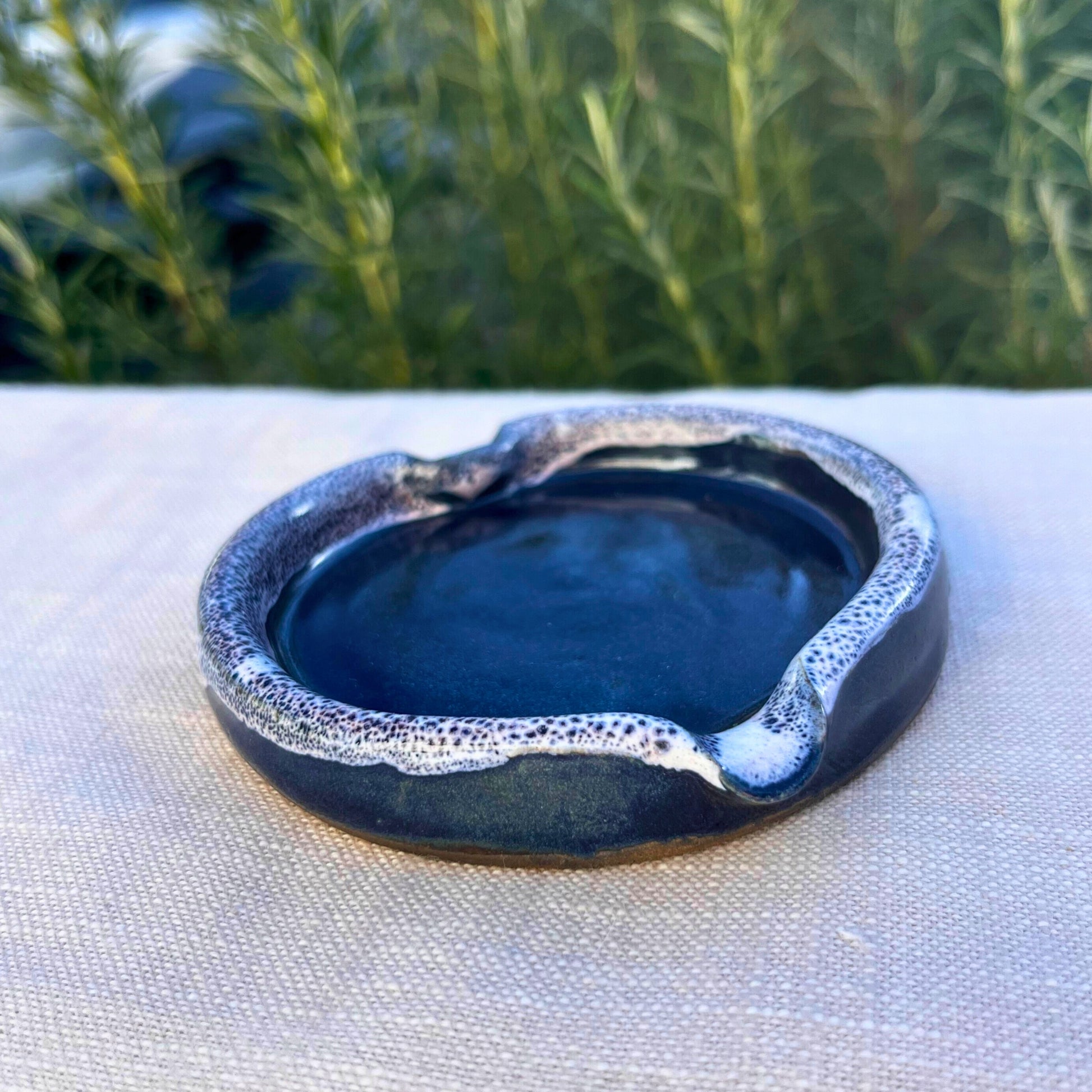 coastal trinket dish, handmade ceramic trinket dish, ceramic jewellery holder, tea bag dish