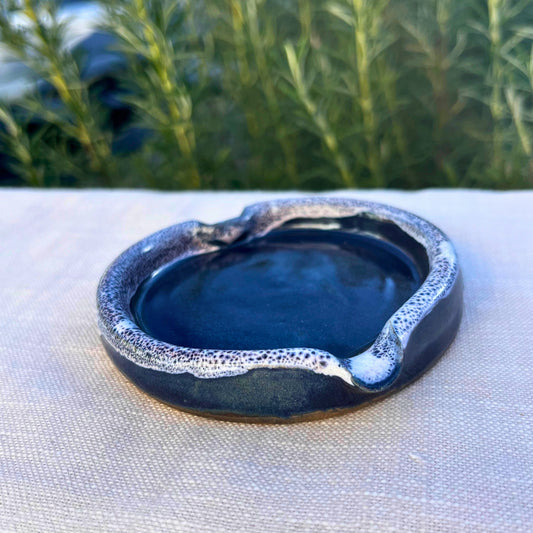 coastal trinket dish, handmade ceramic trinket dish, ceramic jewellery holder, tea bag dish