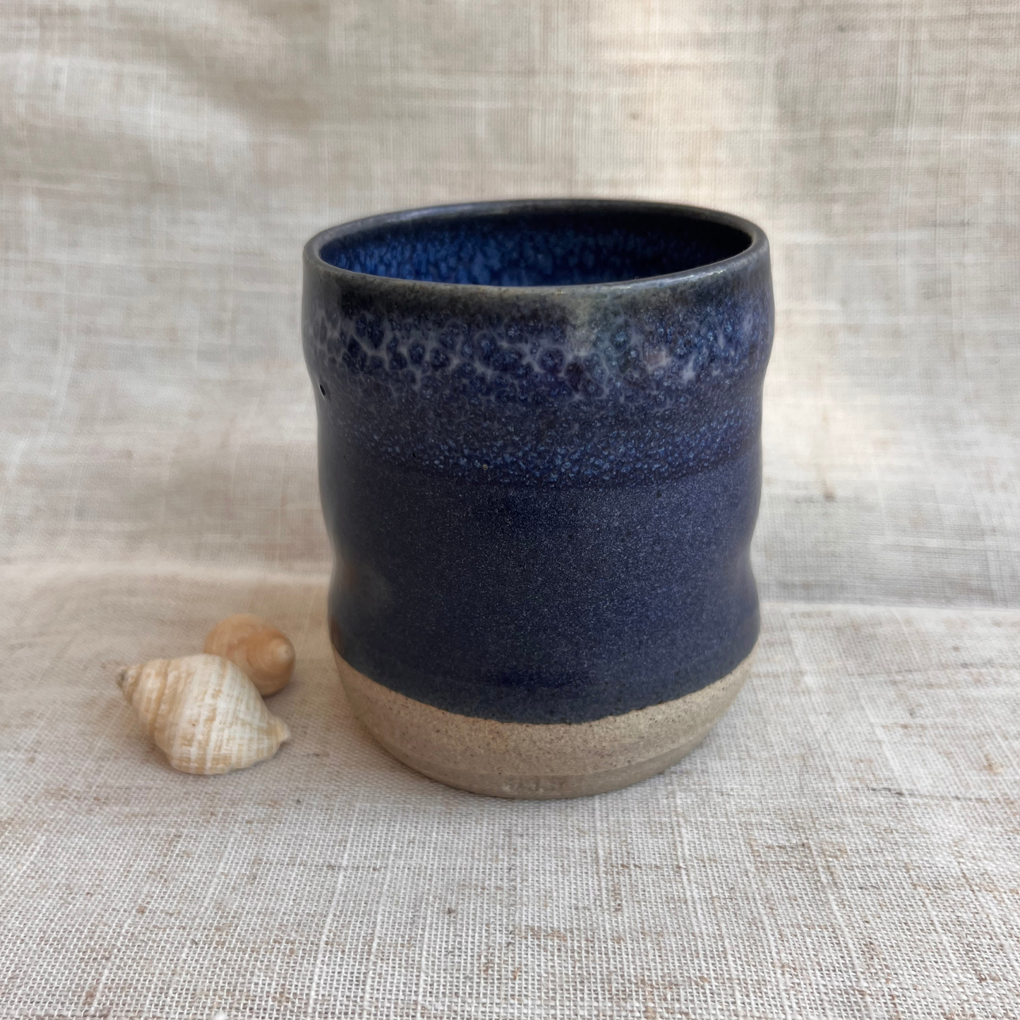 Coastal Handmade Ceramic Ripple Cup