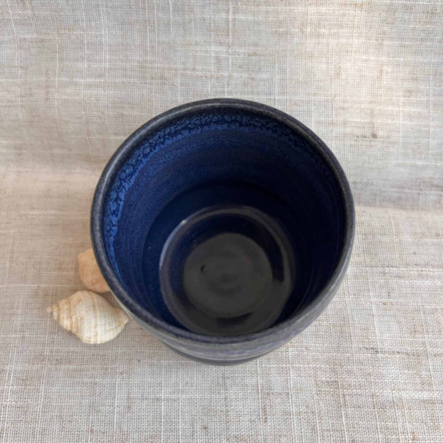 Coastal Handmade Ceramic Ripple Cup