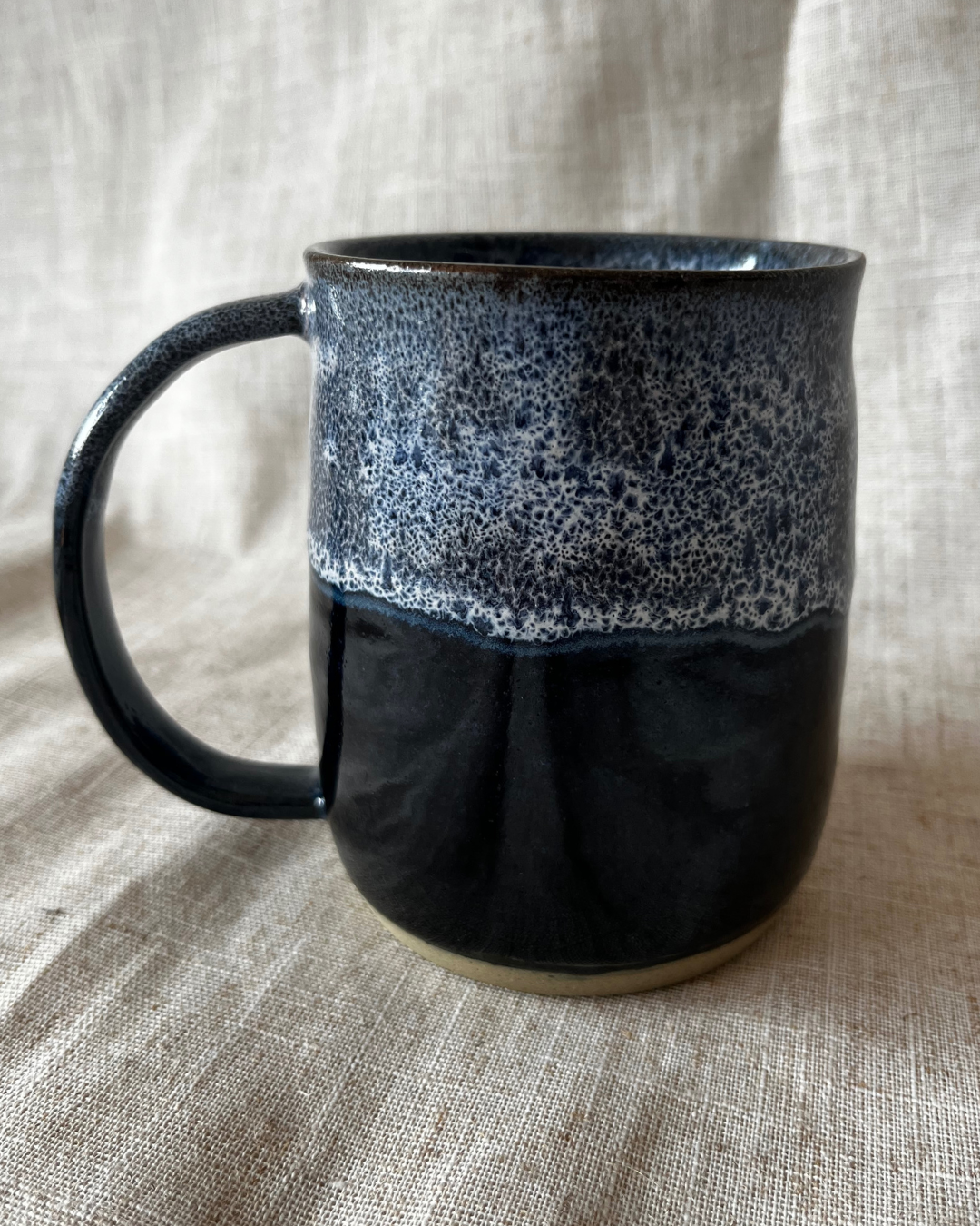 Handmade Coastal Sea Foam Ceramic Tankard