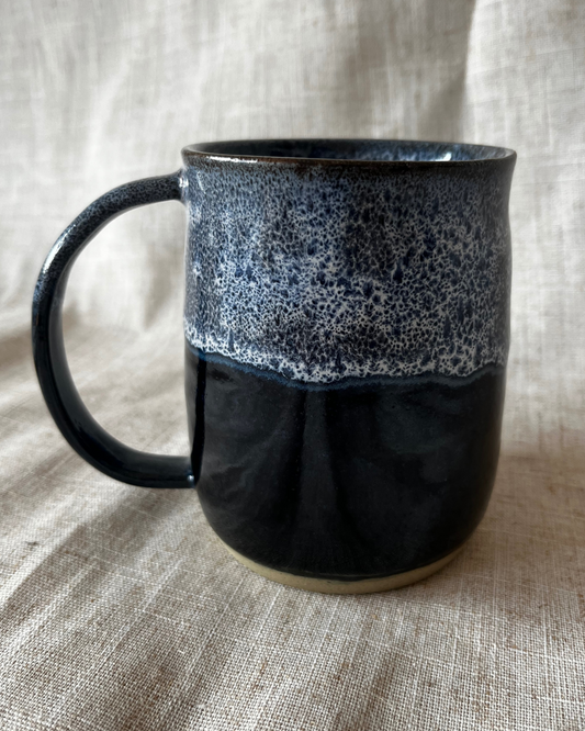 Handmade Coastal Sea Foam Ceramic Tankard