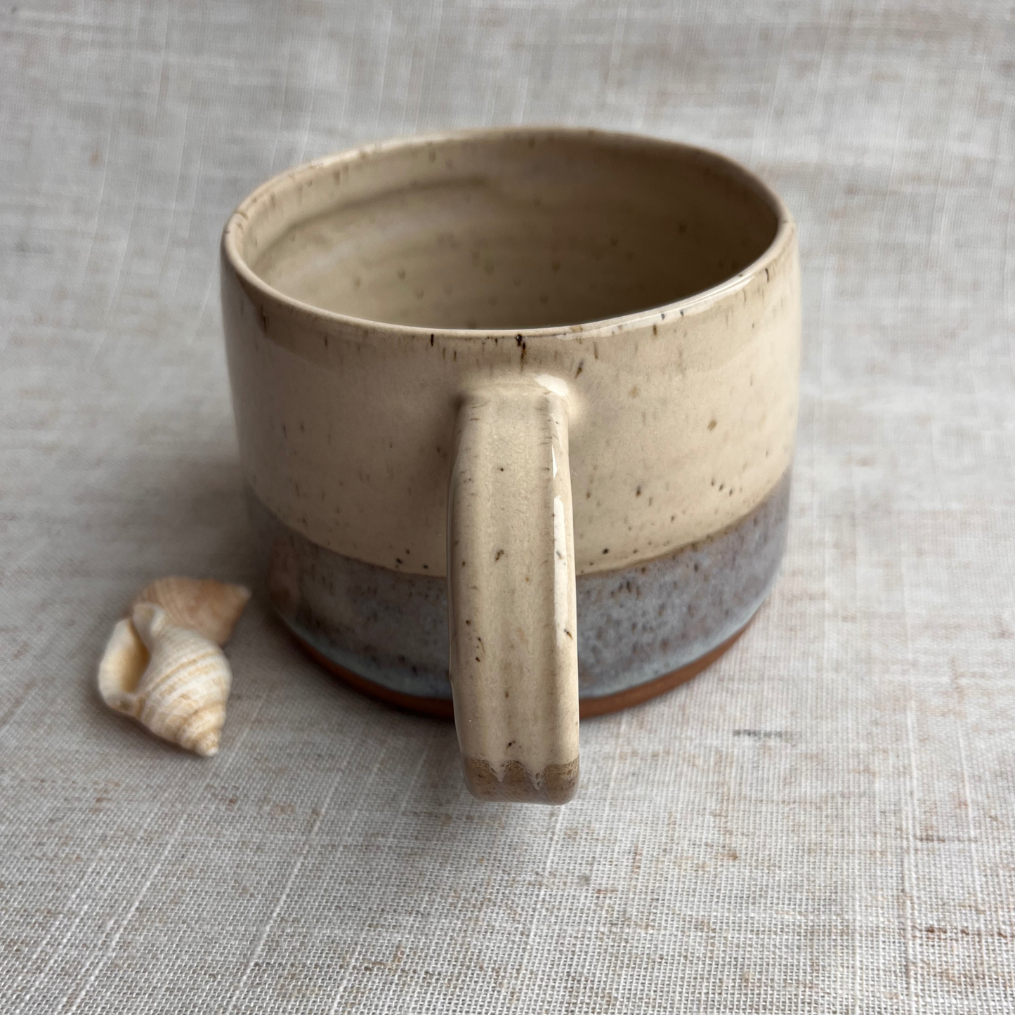 Handmade Ceramic Mug, Coastal Seashell Range