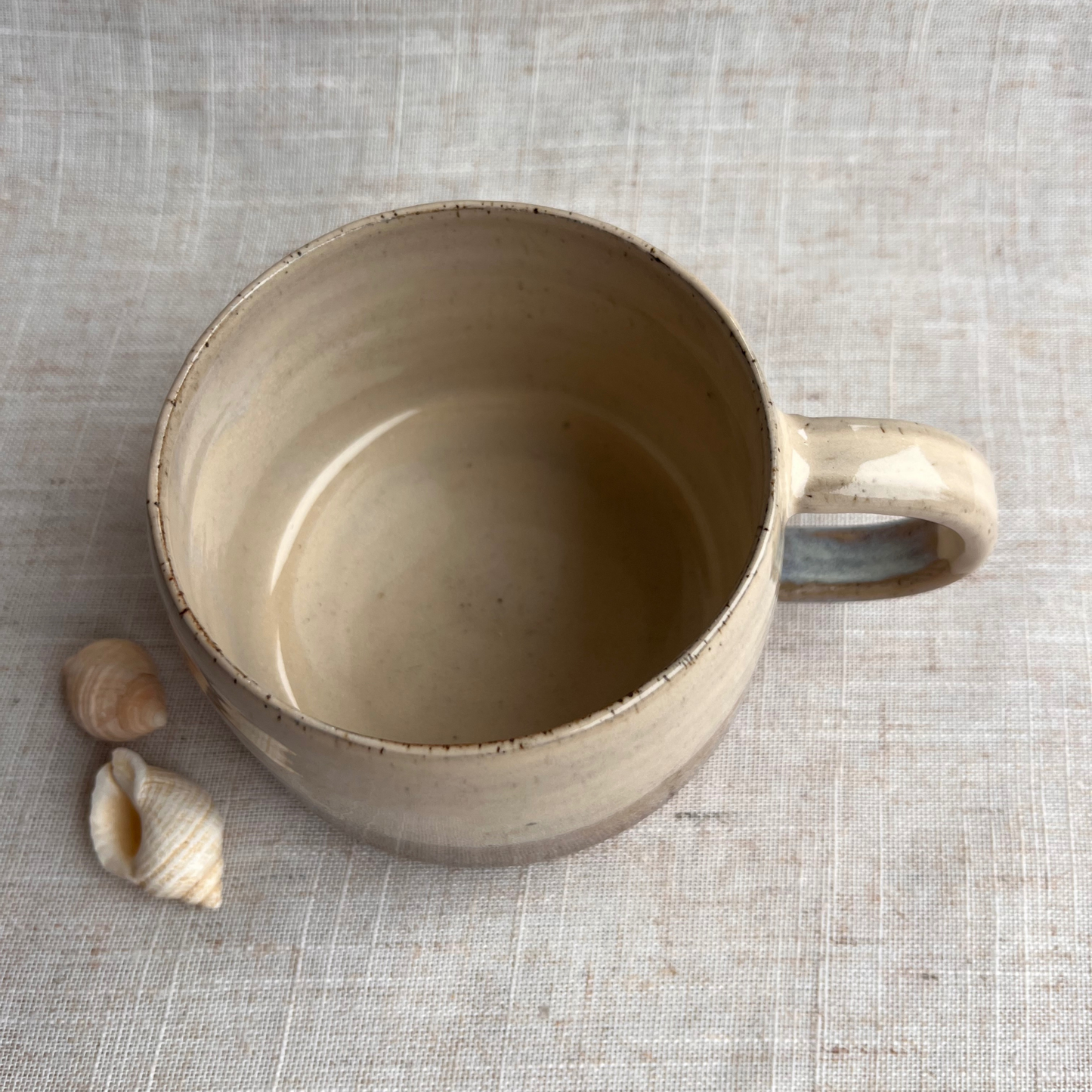 Handmade Ceramic Mug, Coastal Seashell Range