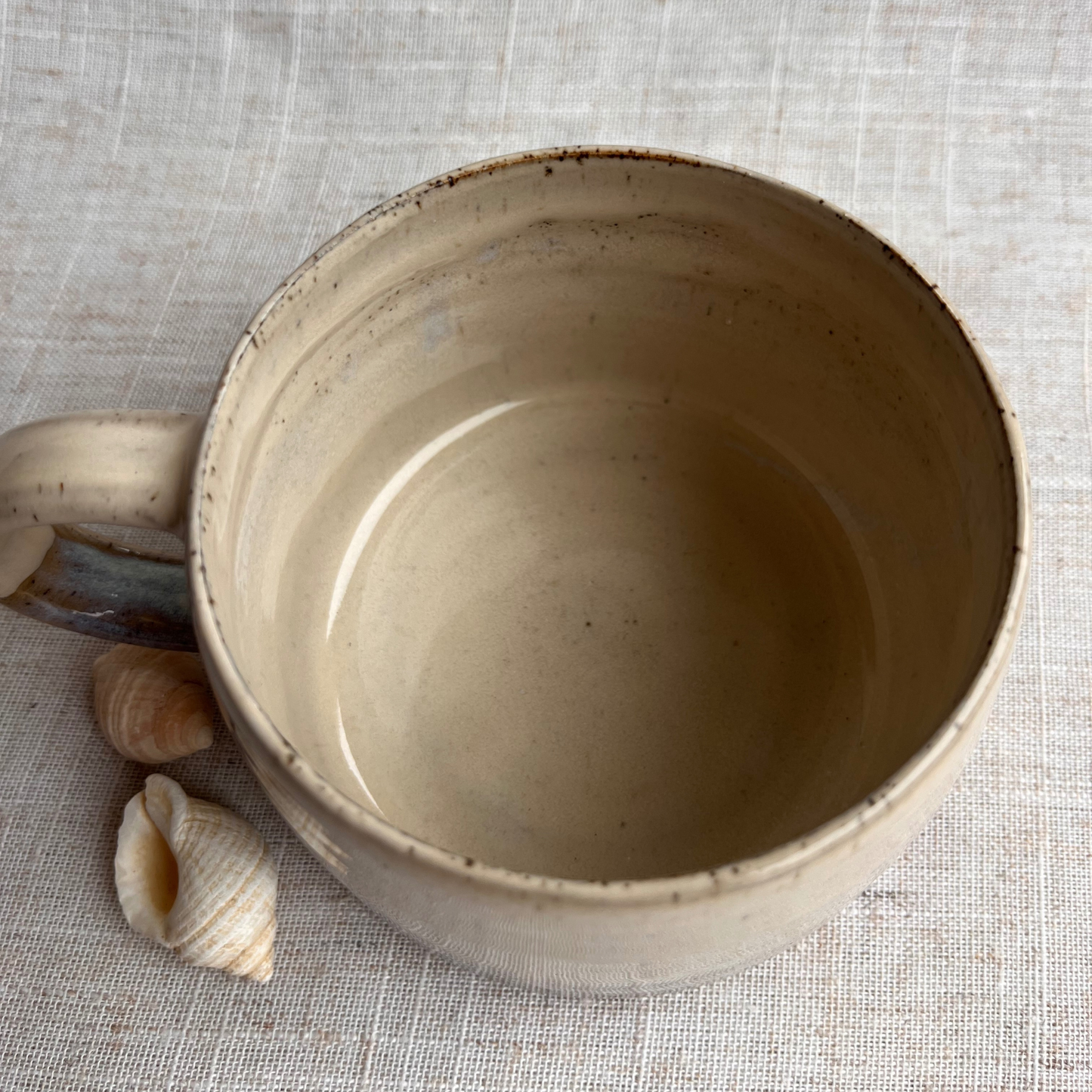 Handmade Ceramic Mug, Coastal Seashell Range